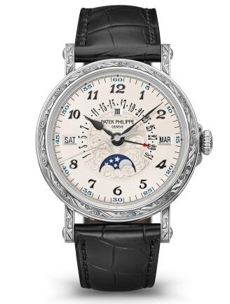 Patek Philippe Grand Complications PERPETUAL CALENDAR WITH RETROGRADE DATE HAND 5160/500G-001 Replica Watch